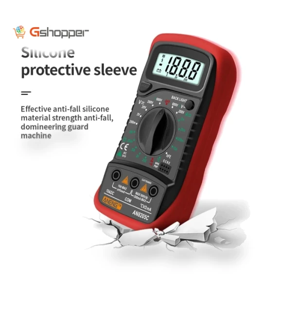 Digital Multimeter AC/DC Ammeter Volt Ohm Tester Meter — Electrical Testers, ANENG