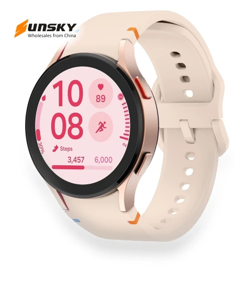 Flat Sewing Design Silicone Watch Band — Bands, Samsung
