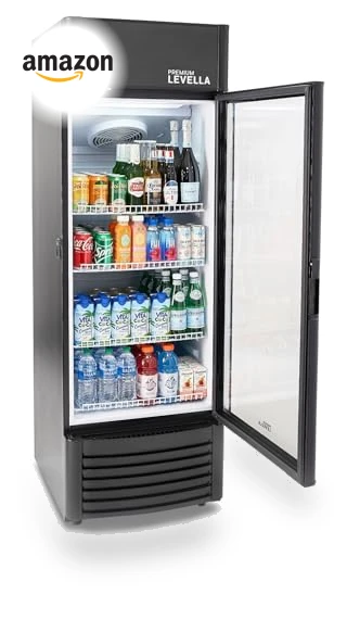 Glass Door Display Refrigerator — Mini Fridges, PremiumLevella