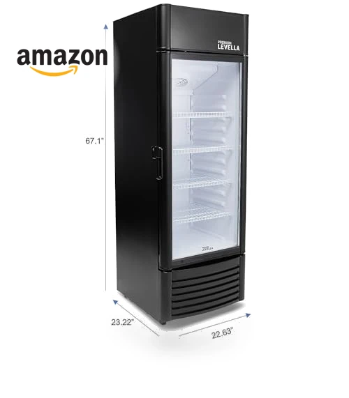 Glass Door Display Refrigerator — Mini Fridges, PremiumLevella