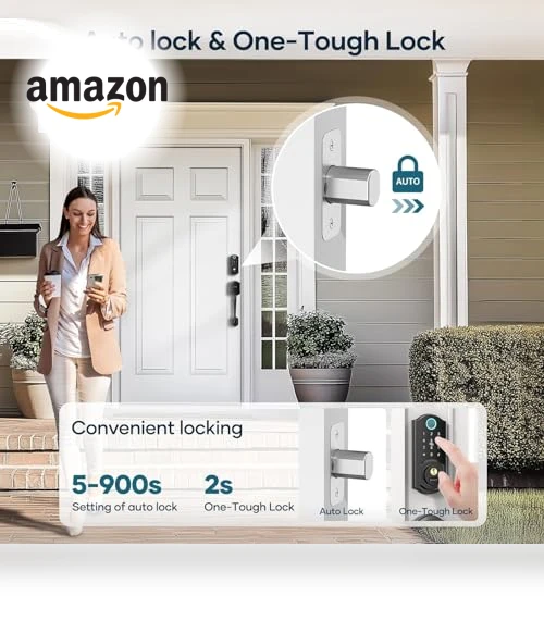 Keyless Entry Smart Lock with Handle — Smart Home Security, SMONET