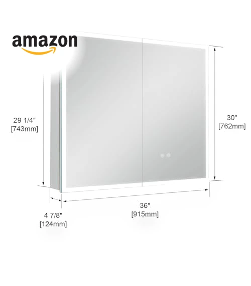 LED Mirror Medicine Cabinet — Shower, Wemin Smart Home