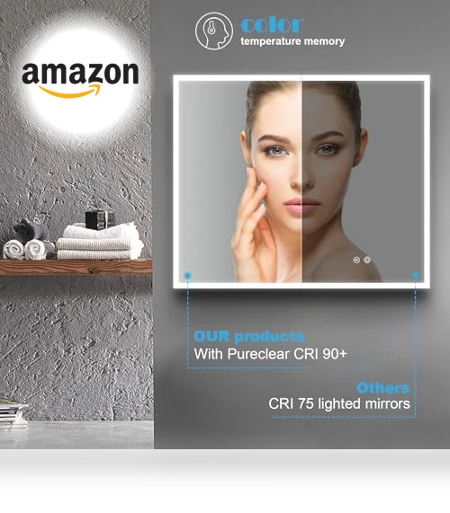 LED Mirror Medicine Cabinet — Shower, Wemin Smart Home