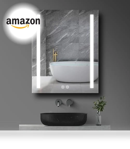 LED Mirror Medicine Cabinet — Shower, Wemin Smart Home