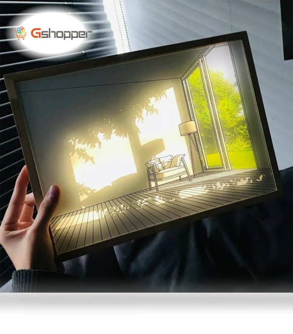 Light Painting Decorative Piece — Creative Lighting Solutions