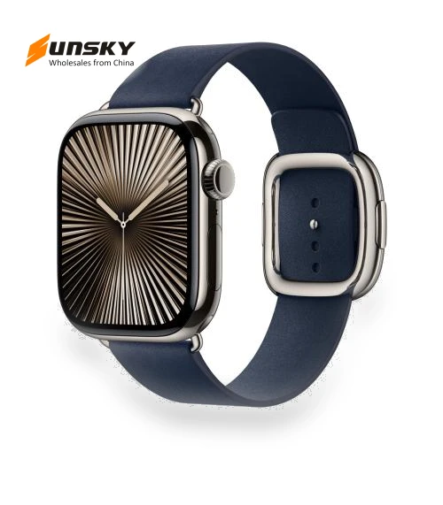 Modern Style Leather Watch Band — Bands