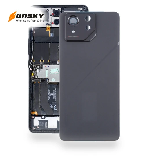 Original Glass Battery Back Cover with Camera Lens Cover — Back Covers, Asus
