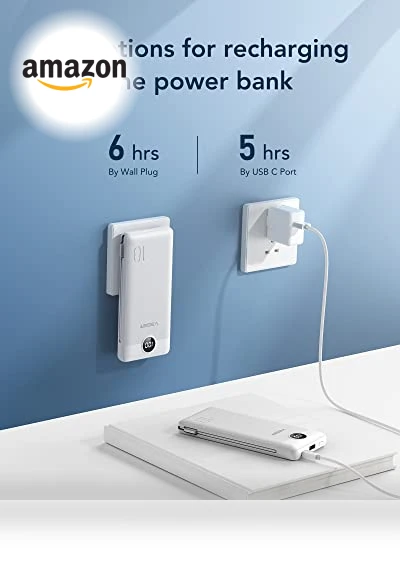 Portable Charger with Built-in Cables and Wall Plug — Charging Solutions, VEGER