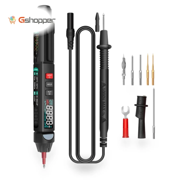 True RMS Digital Multimeter with Voltage Test Pen and Phase Sequences Meter — Battery Testers, ANENG