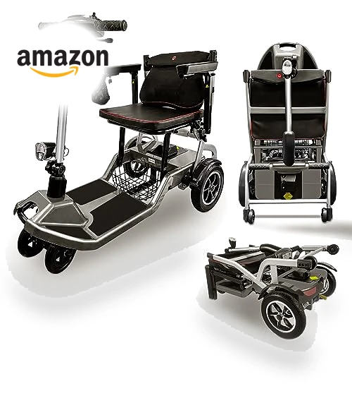 Ultra Lightweight Electric Powered Folding 4 Wheel Mobility Scooter — Mobility Scooters, ZiiROBOT