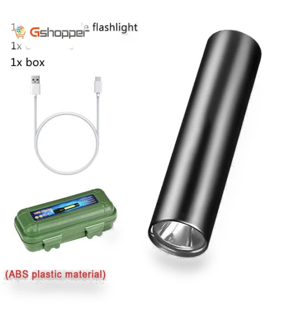 USB Rechargeable COB Aluminum Flashlight — Flashlights