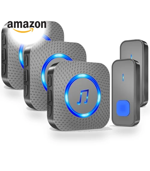 Wireless Doorbell with Multiple Receivers — Chimes, SURFOU