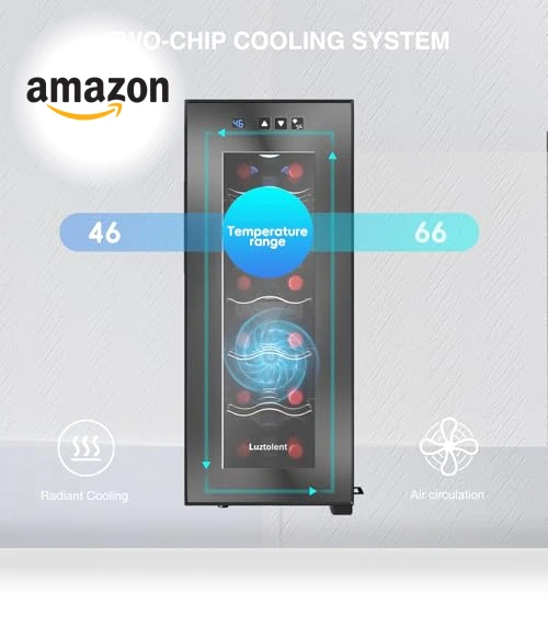 12 Bottles Wine Fridge — Mini Fridges, Luztolent
