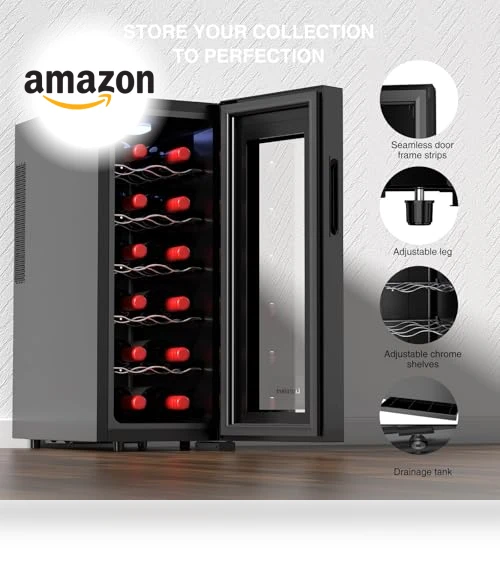 12 Bottles Wine Fridge — Mini Fridges, Luztolent