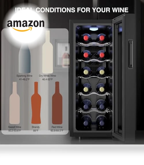 12 Bottles Wine Fridge — Mini Fridges, Luztolent