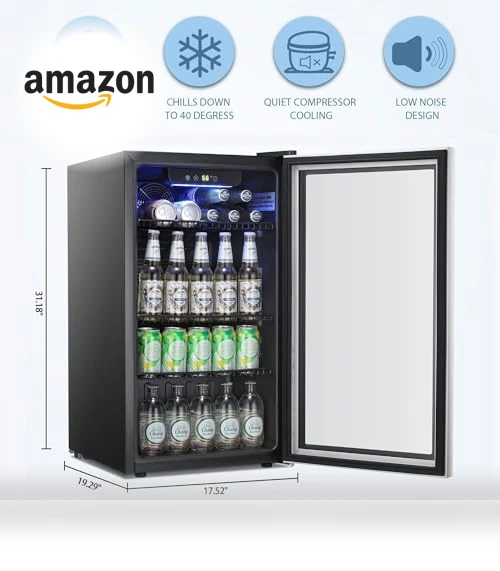 Beverage Refrigerator Cooler — Drink Coolers, Antarctic Star