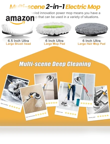 Cordless Electric Mop and Scrubber — Sweepers, qimedo