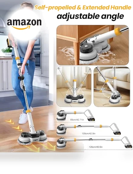 Cordless Electric Mop and Scrubber — Sweepers, qimedo