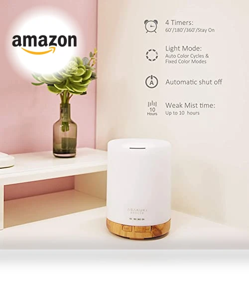 Essential Oil Diffuser with Humidifier — Diffusers, ASAKUKI