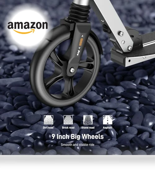 Foldable Kick Scooter with Big Wheels — Push Scooters, WAYPLUS