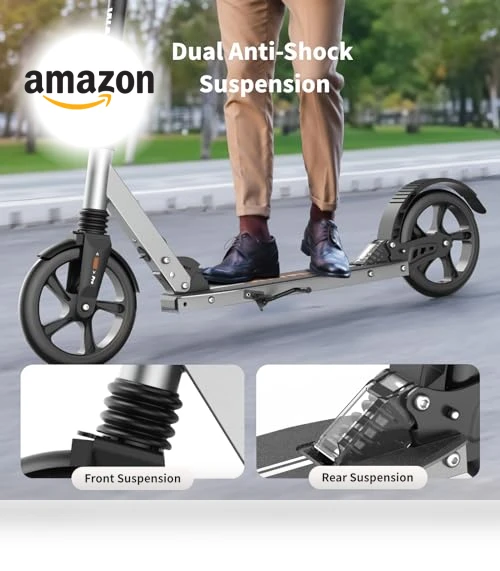 Foldable Kick Scooter with Big Wheels — Push Scooters, WAYPLUS