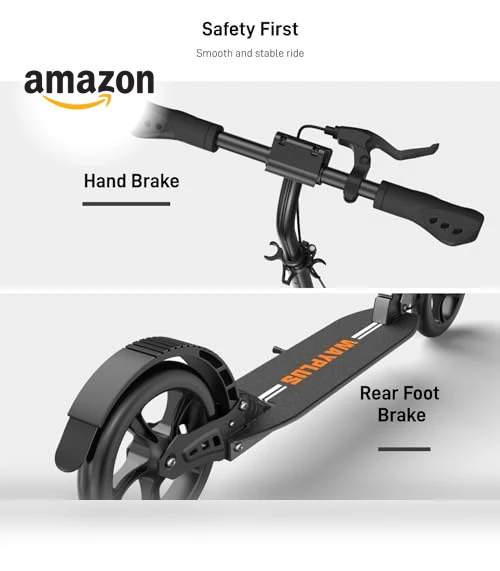 Foldable Kick Scooter with Big Wheels — Push Scooters, WAYPLUS