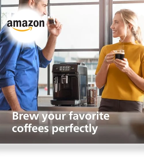 Fully Automatic Espresso Machine with Milk Frother — Electric Blade Coffee Grinders, Philips