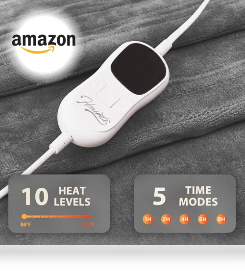 Heated Blanket Electric Throw — Electric Blankets, Homemate