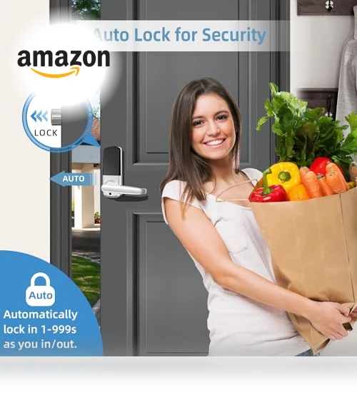 Keyless Entry Door Lock with Keypad and Fingerprint — Accessories, MSR X6