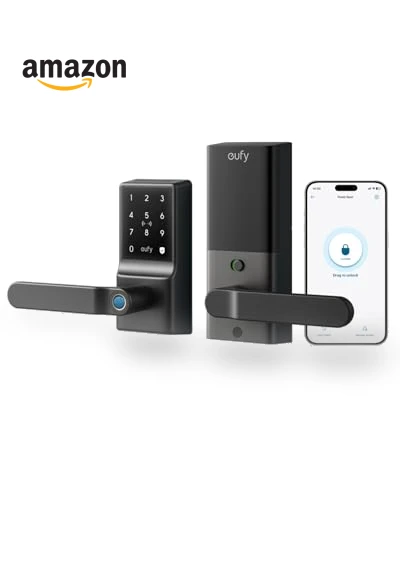 Keyless Fingerprint Door Lock with Handle — Biometric Security, eufy Security