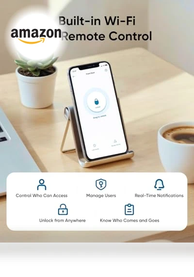 Keyless Fingerprint Door Lock with Handle — Biometric Security, eufy Security