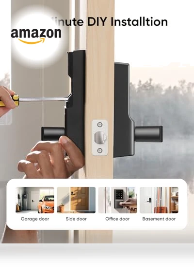 Keyless Fingerprint Door Lock with Handle — Biometric Security, eufy Security