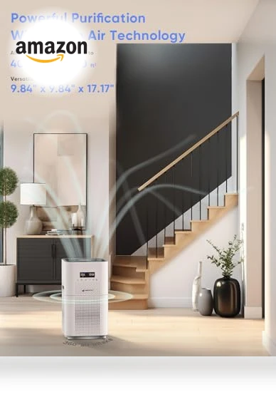 Large Room Air Purifier with H14 True HEPA Filter — Electrostatic Air Purifiers, DAYETTE