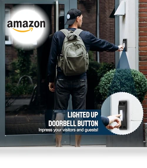 LED Lighted Doorbell Button — Push Buttons, Enhon