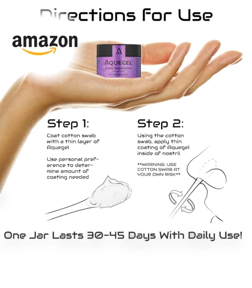 Nasal Moisturizer with Lavender for Sleep — Moisturizing, Aquegel