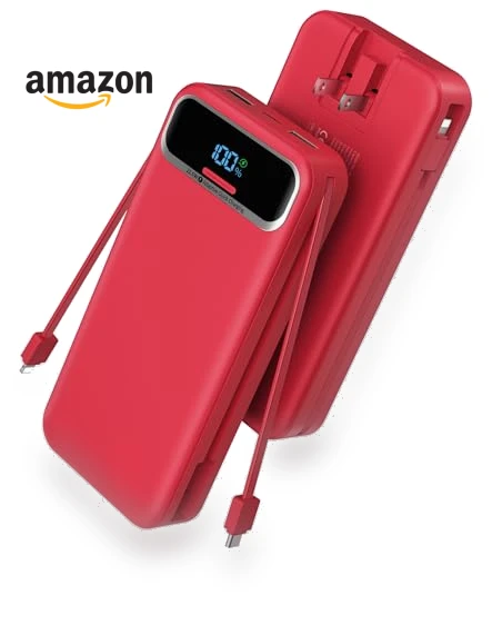 Portable Charger Power Bank with Built-in Cables and AC Wall Plug — Charging Solutions, Dongguan Xionel Electronic Technology Co., Ltd