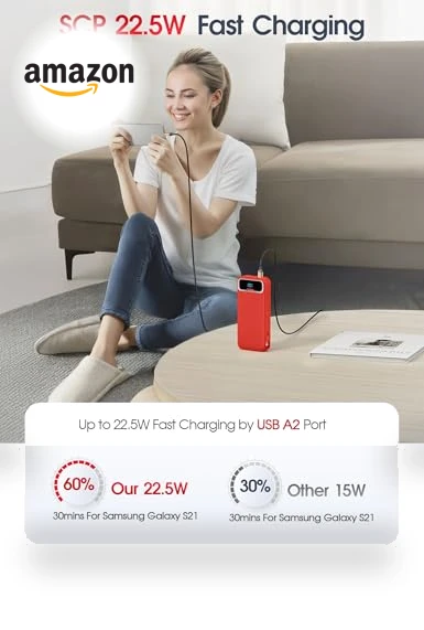 Portable Charger Power Bank with Built-in Cables and AC Wall Plug — Charging Solutions, Dongguan Xionel Electronic Technology Co., Ltd