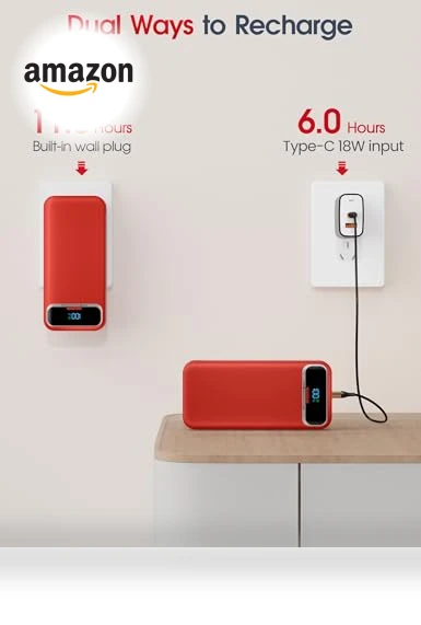 Portable Charger Power Bank with Built-in Cables and AC Wall Plug — Charging Solutions, Dongguan Xionel Electronic Technology Co., Ltd