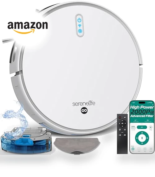 Robot Vacuum and Mop Combo — Smart Cleaning Robots, SereneLife