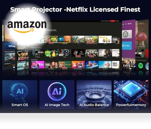 Smart 4K Projector — Home Theater Projectors, GooDee