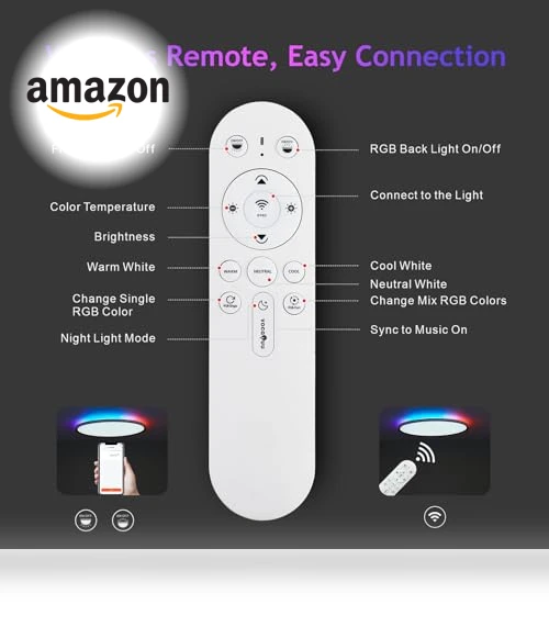 Smart Ceiling Light RGB — LED, VocgoUU