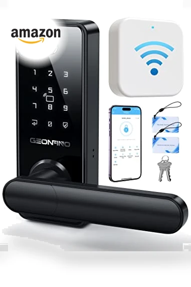 Smart Door Lock with Handle — Luggage Locks, GEONFINO