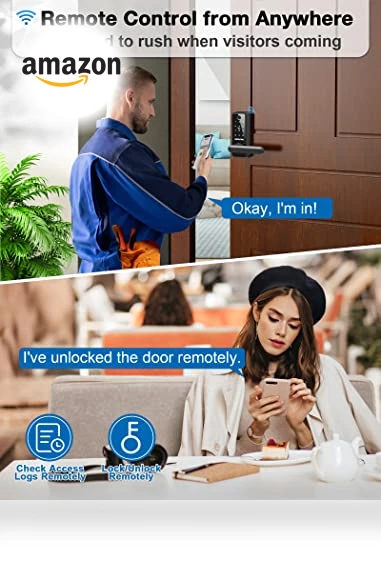 Smart Door Lock with Handle — Luggage Locks, GEONFINO