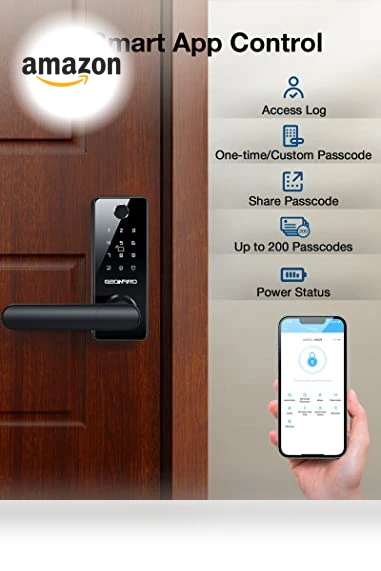 Smart Door Lock with Handle — Luggage Locks, GEONFINO