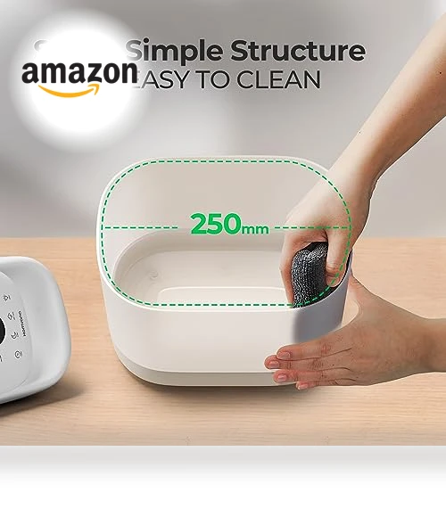 Super Easy to Clean Top Fill Auto Adapt Cool Mist Humidifier — Air Moisture Control, Homvana