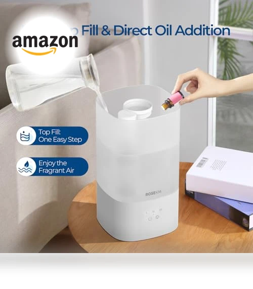 Top Fill Cool Mist Humidifier — Air Moisturizers, Rosekm