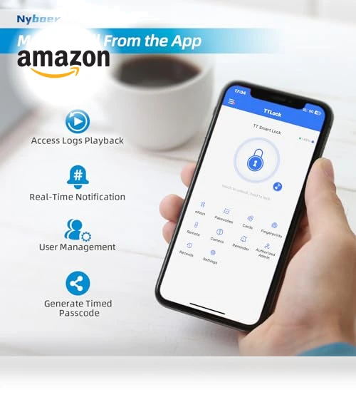 Video Smart Door Lock with Fingerprint — Smart Home Security, Nyboer