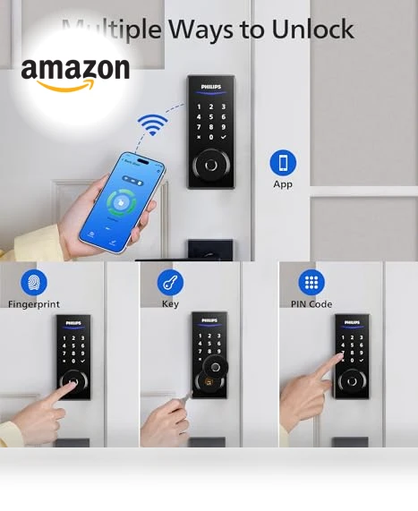 Wi-Fi Smart Door Lock — Deadbolts, Philips