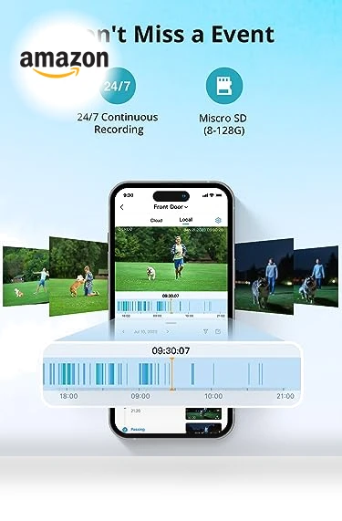 Wired Home Camera Outdoor with 2K Color Night Vision — Smart Home Security, DEKCO