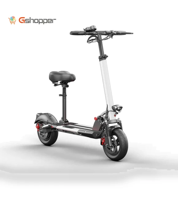 10 inch off-road adult foldable electric scooter with seat — Push Scooters
